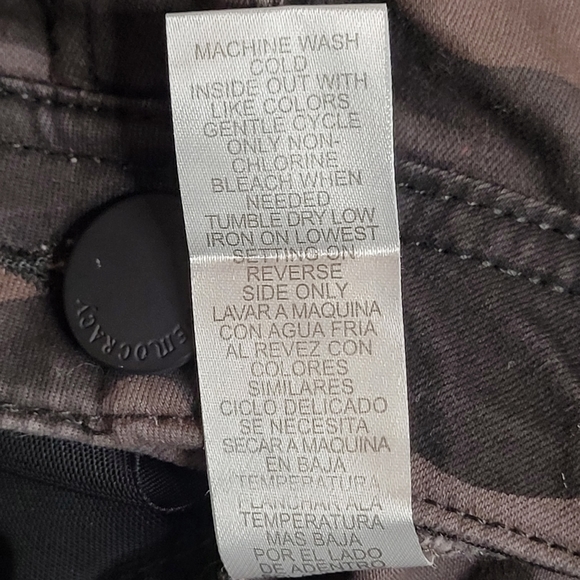 Democracy "Ab" Solution Booty Lift Jegging Camo Espresso Women's 12 New w/Tags - Picture 10 of 11